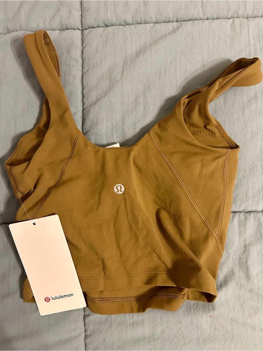 Lululemon Brown Cropped Sports Bra